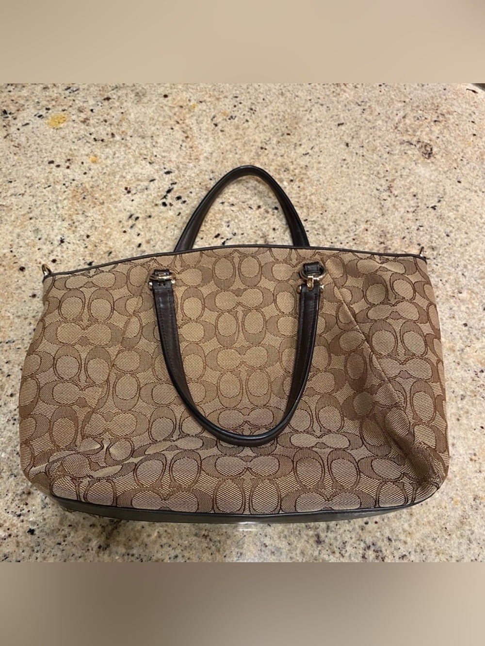 Coach Prairie Satchel purse Signature Canvas w/ matching wristlet. - Picture 3 of 8